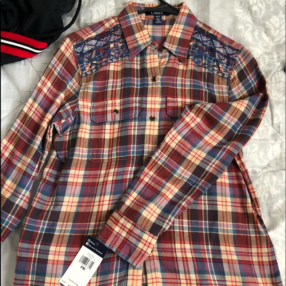 Champs Plaid long sleeve